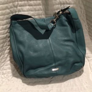 Blue/Aqua Coach tote bag